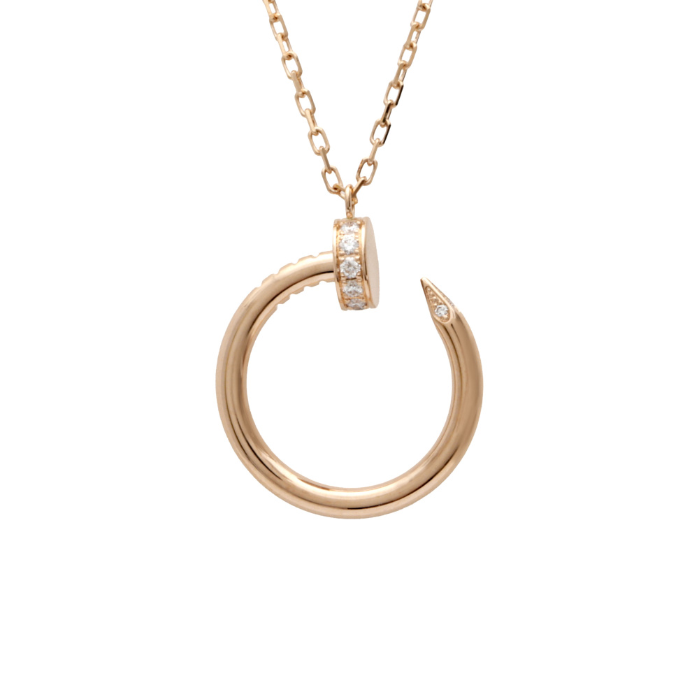 Cartier Juste un Clou Necklace 18K Rose Gold Diamond B7224513