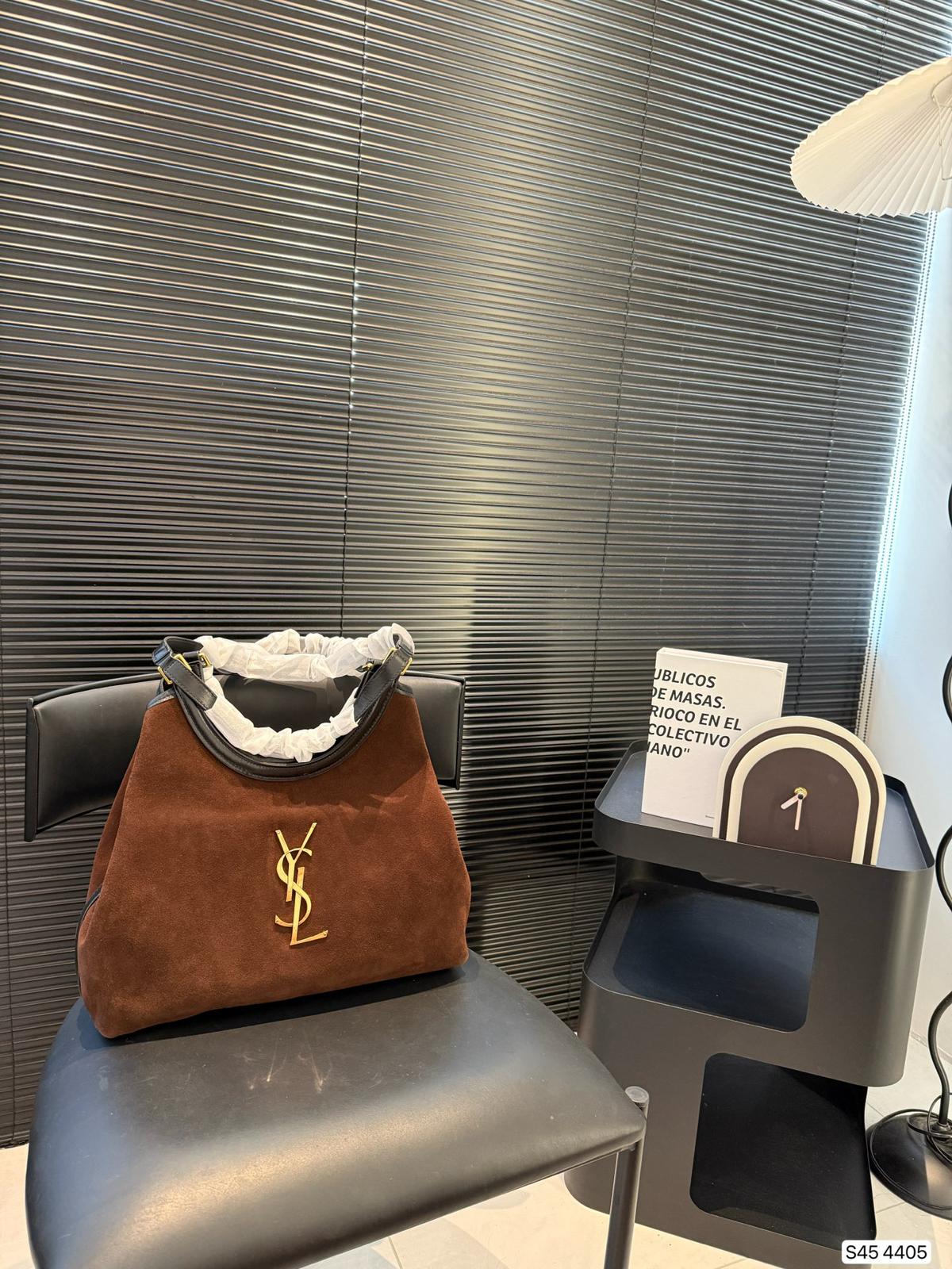 YSL Saint Laurent suede tote bag - cnluxepick