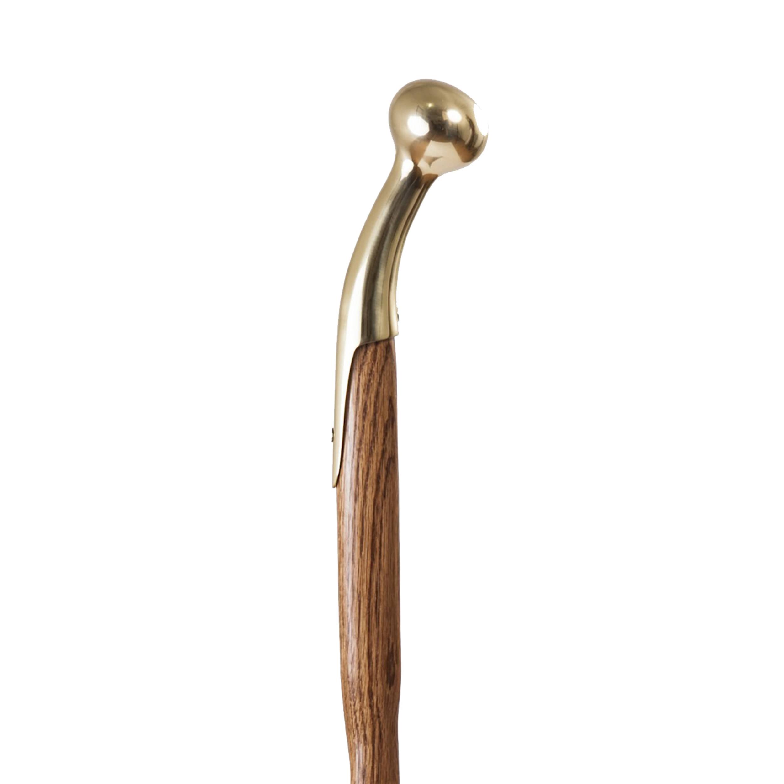 Brazos 37x22 Twisted Oak Hame Top Walking Cane
