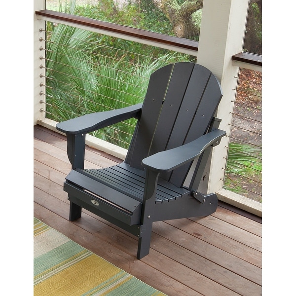 Leisure Line Recycled Plastic Folding Adirondack Chair