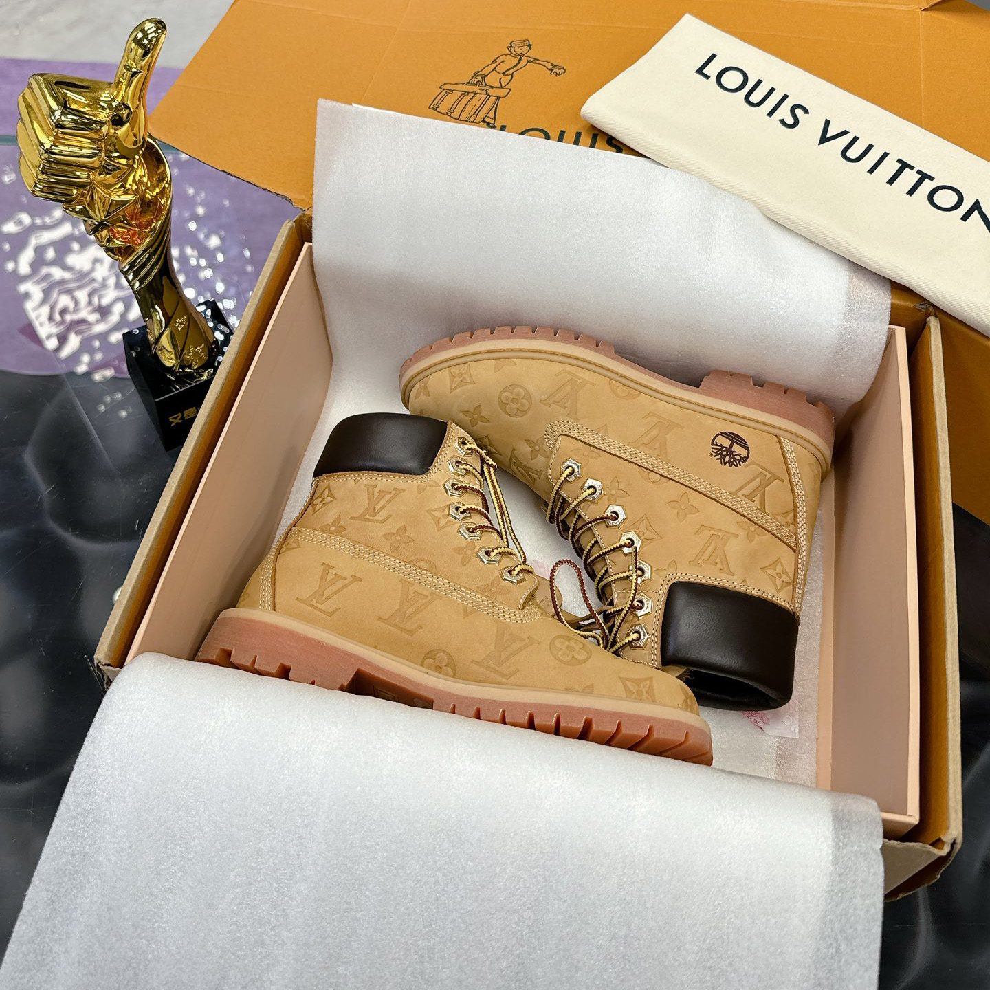 LV x Timberland  Monogram Short boots - cnluxepick