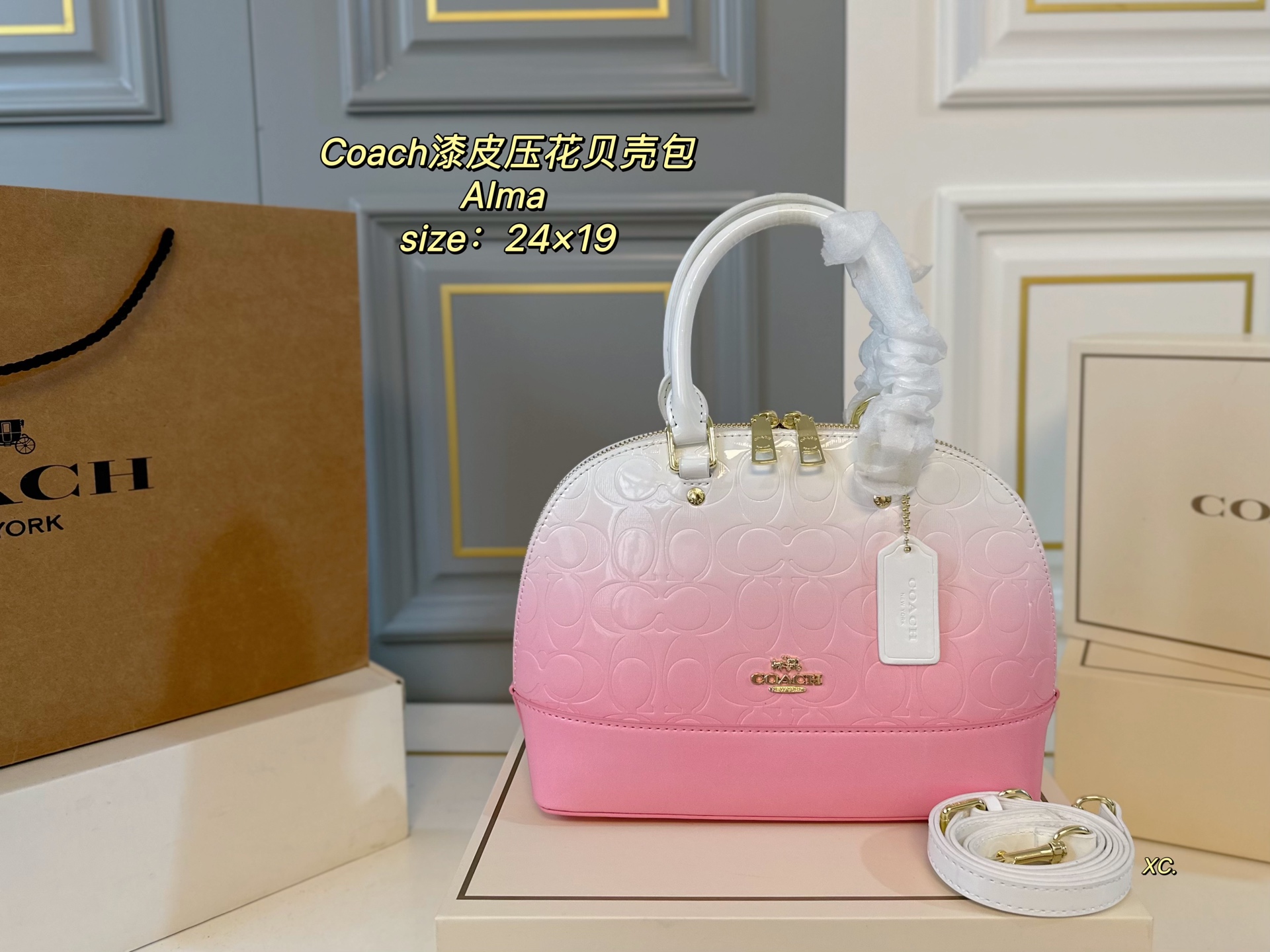 Louis Vuitton's new patent leather embossed alma shell bag - cnluxepick