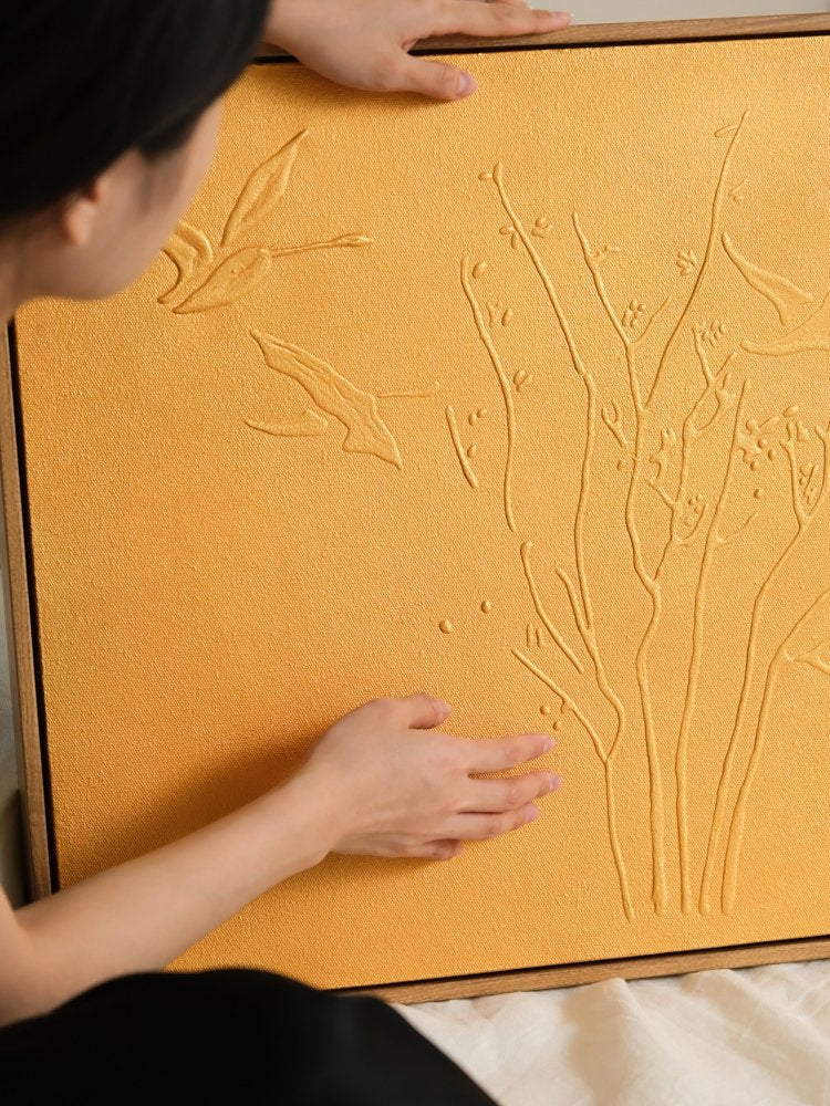 AH178 - Gilded Relief Painting! 