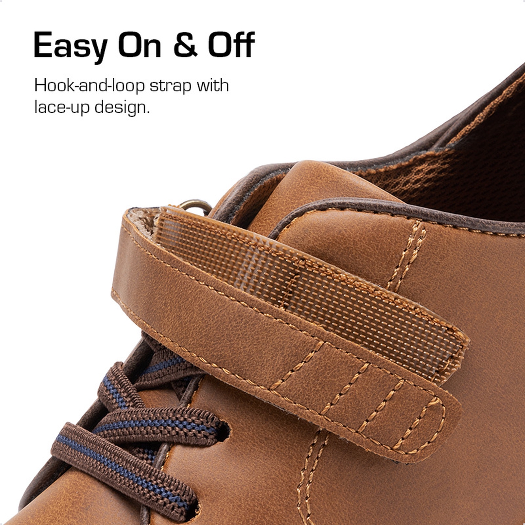 Boys' Anti-Slip Cushioned Leather Sneakers