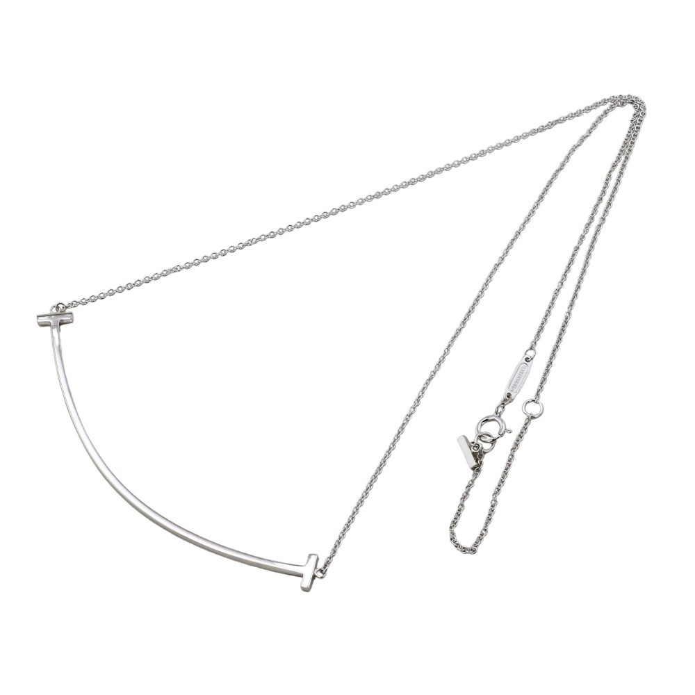 Tiffany & Co. Tiffany T Smile Necklace 18K White Gold