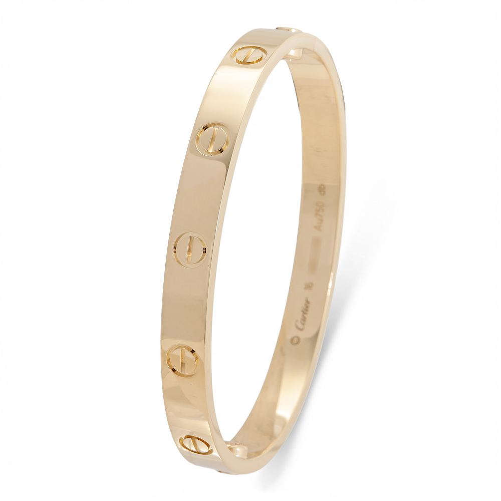 Cartier Love Classic Model Bracelet 18K Yellow Gold B6035500