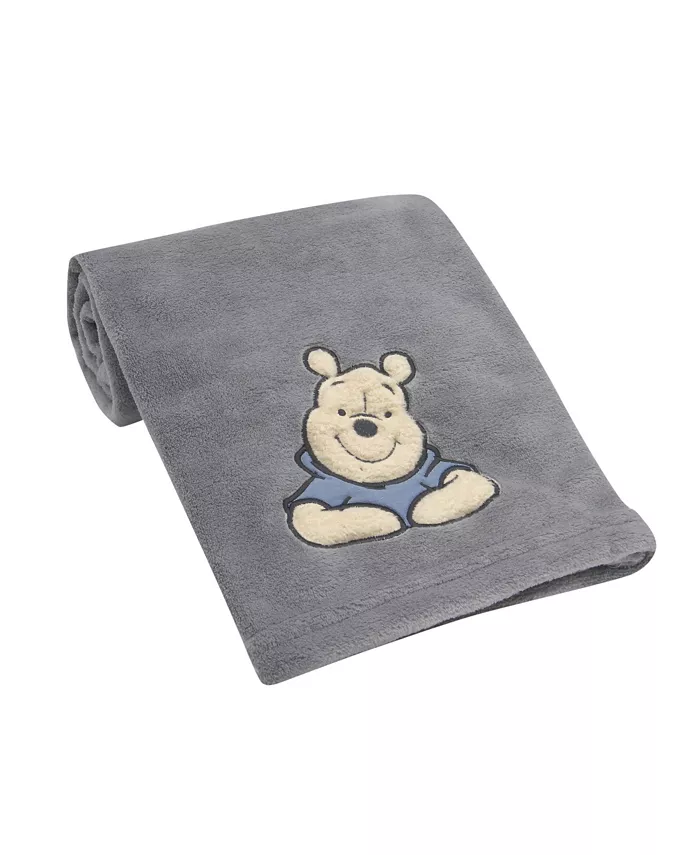 Lambs and Ivy Disney Baby Forever Pooh Gray Bear Baby Blanket by Lambs and Ivy