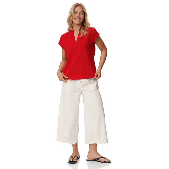 Gina Damen T-Shirt mit V-Ausschnitt
