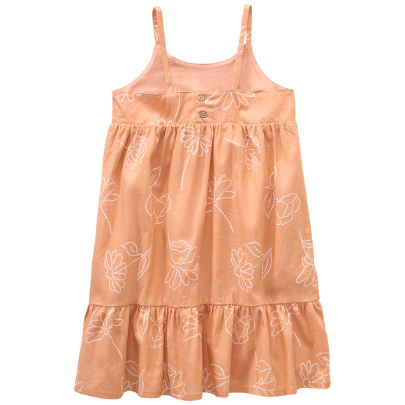 Topolino Pure Collection Mädchen Kleid aus Leinen-Mix