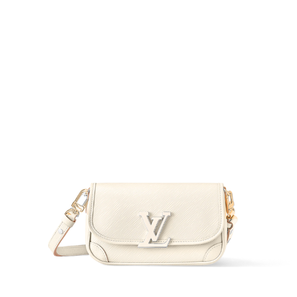 Louis Vuitton Buci White And Gold 24Cm M59459