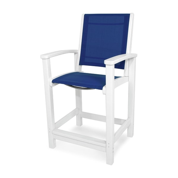 POLYWOOD Coastal Counter Chair