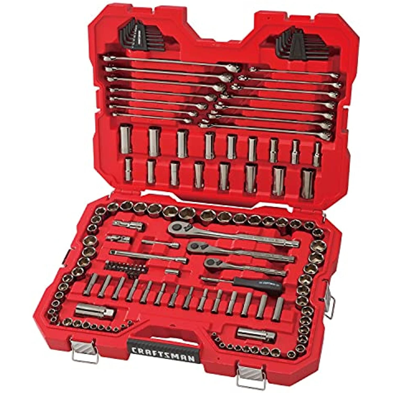 Craftsman 121 Piece SAE and Metric Chrome Mechanic Tool Set
