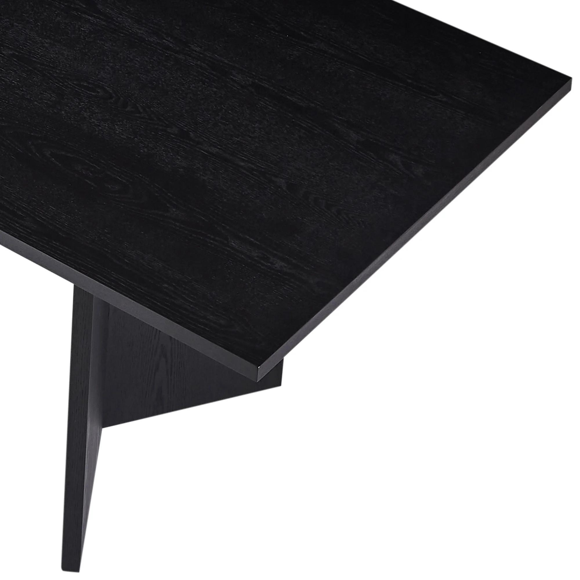 Kevinplus 78.74 inch Wood Dining Table Kitchen Table Small Space Dining Table for Farmhouse Center Table, Home Furniture Kitchen Table, Modern Dining Room Table BLACK
