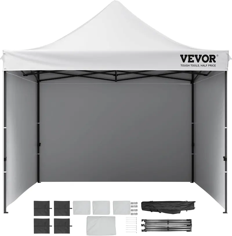 Pop-Up Canopy Tent with Removable Sidewalls – UV-Resistant, Waterproof Instant Gazebo with Wheeled Carry Bag