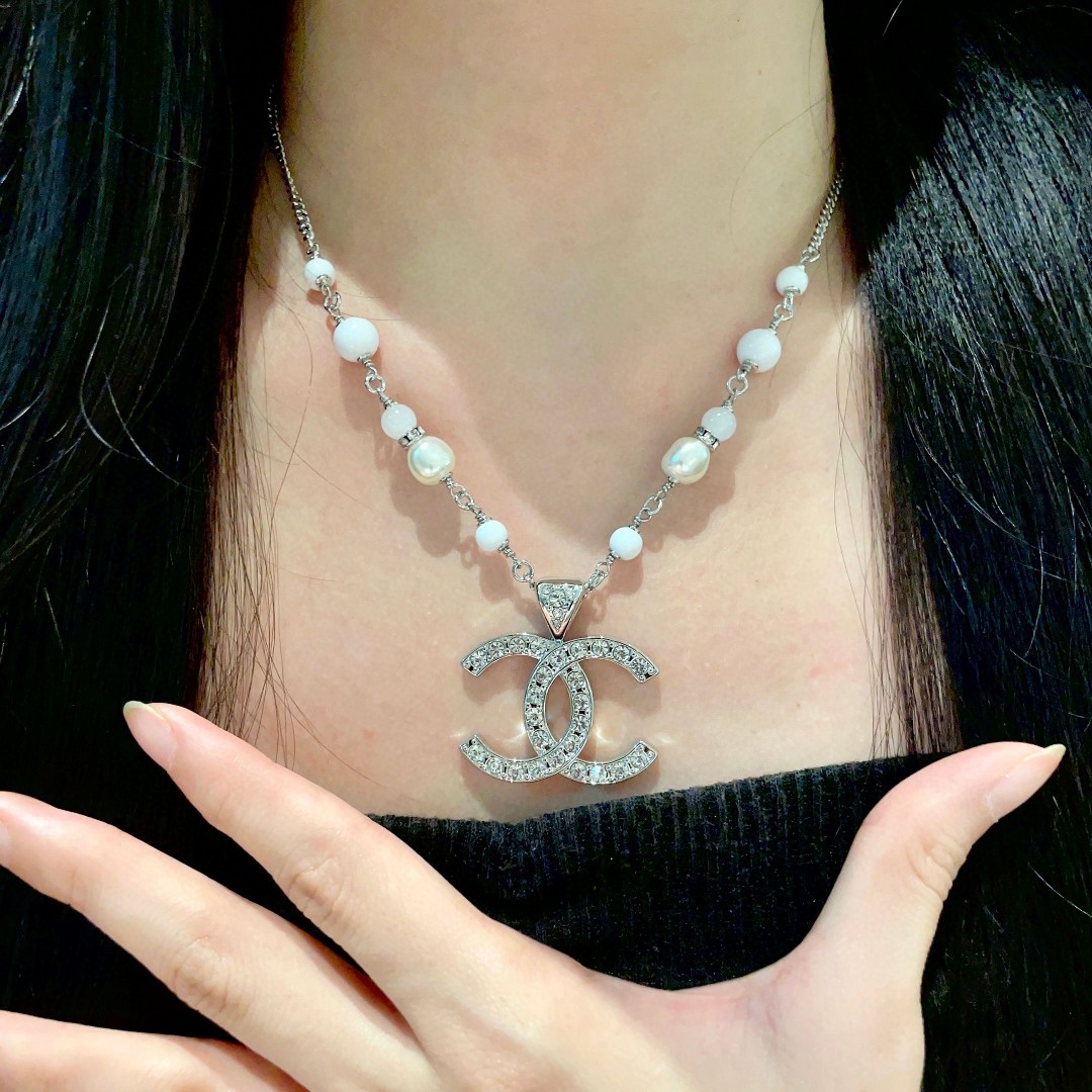 Chanel Pearl Double C Necklace - cnluxepick
