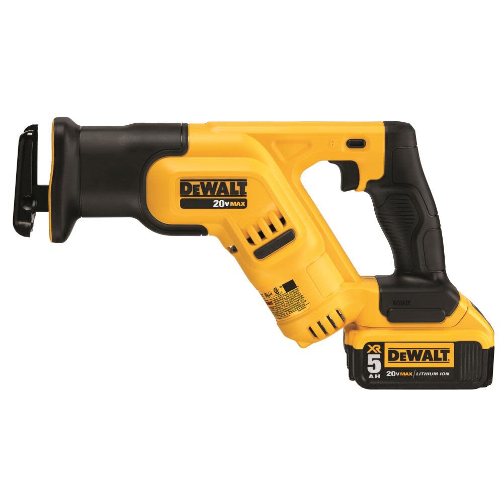 DEWALT 20 V MAX Compact Reciprocating Saw Kit (5.0Ah) DCS387P1