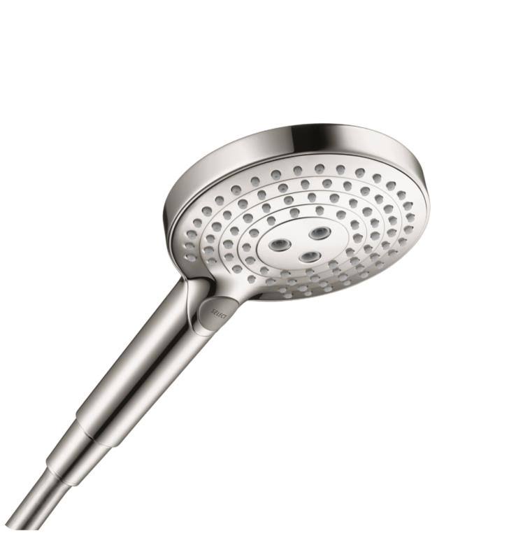 Hansgrohe 04529820 Raindance Select S 120 3-Jet Handshower, 2.0 GPM - Brushed Nickel