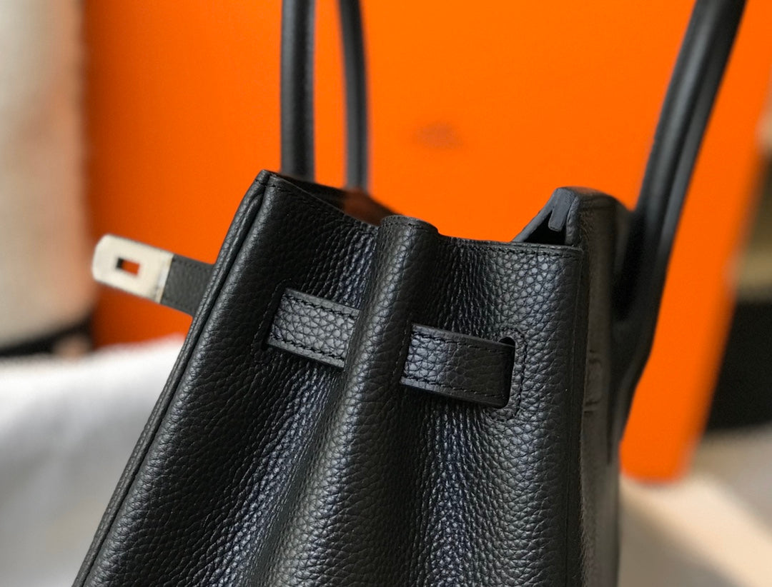 Hermes Birkin 35Cm Black Togo Leather Silver Hardware