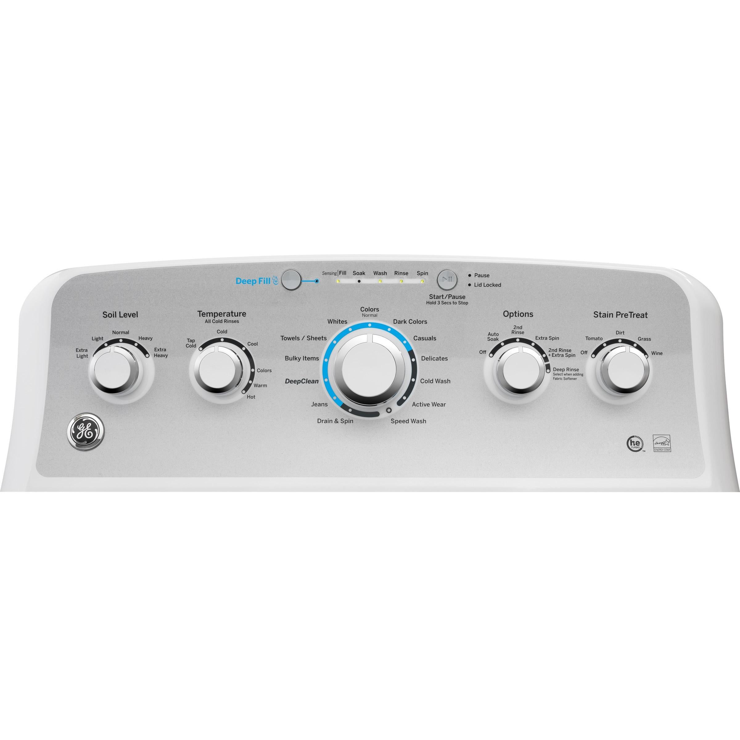 GE 4.6 cu.ft. Top Loading Washer with Stainless Steel Tub GTW500ASNWS
