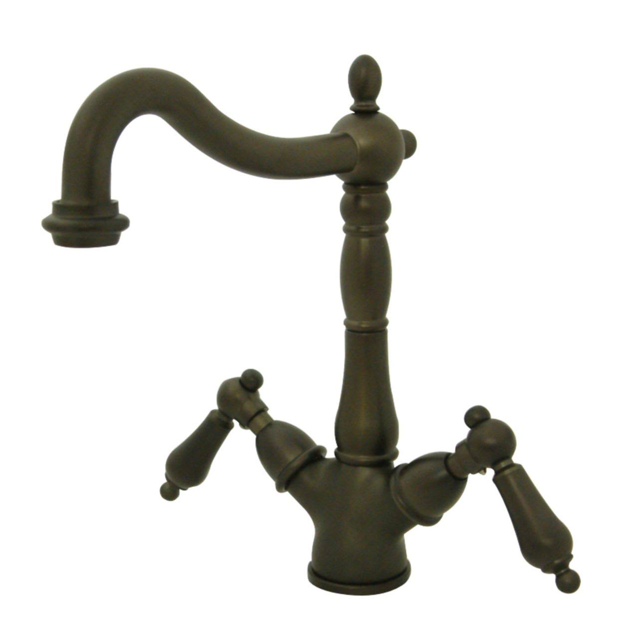 Kingston Brass KS1495AL Heritage Vessel Sink Faucet, Oil Rubbed Bronze