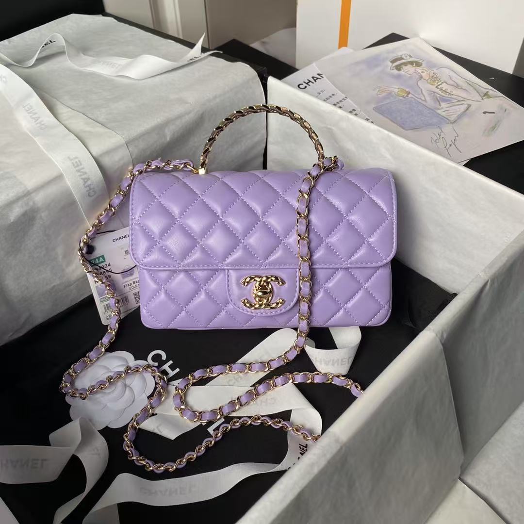 CHANEL Sheepskin CFmini Bag 12A Top Quality - cnluxepick