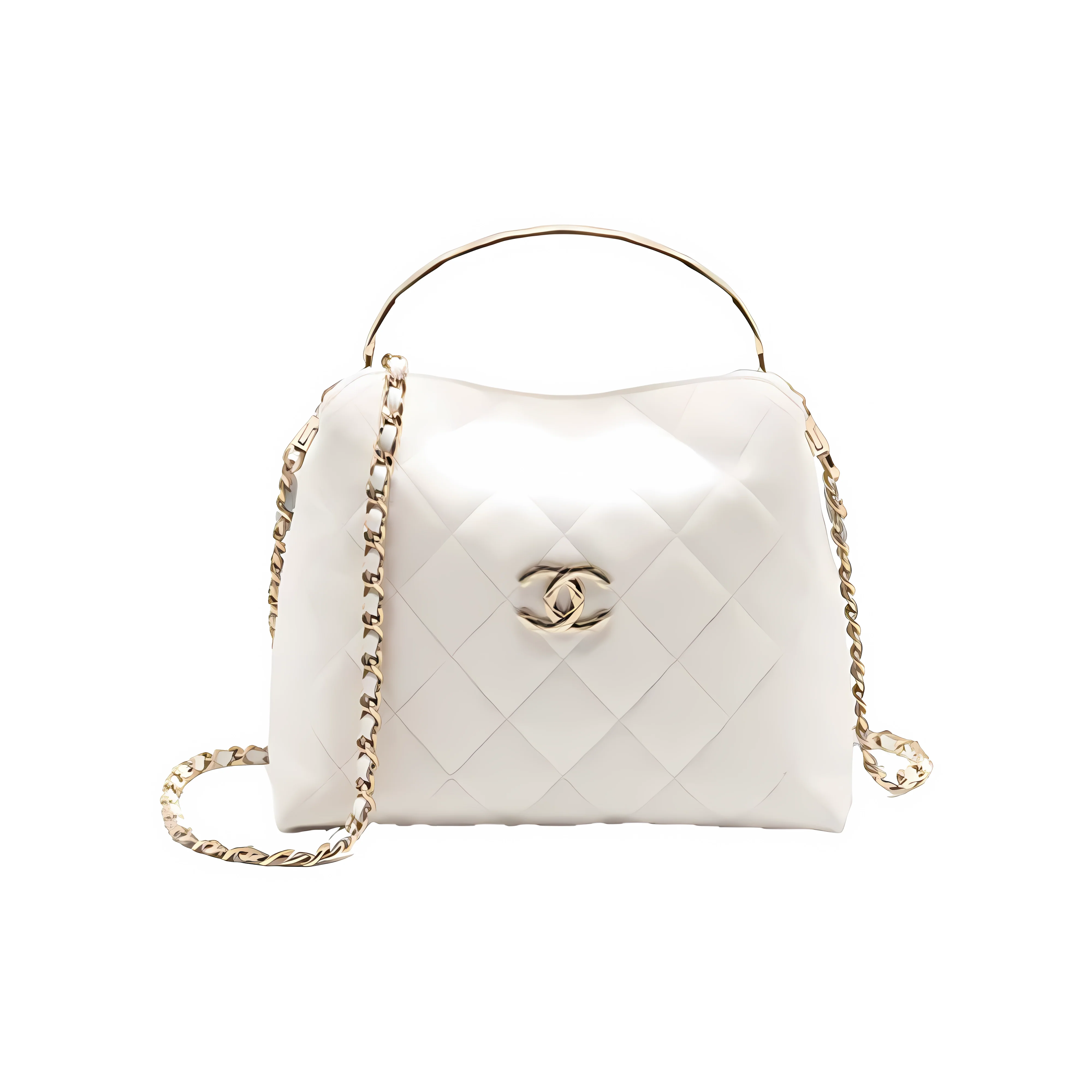 Chanel Bag | 25S Coco Crush Handle Caviar White LGHW