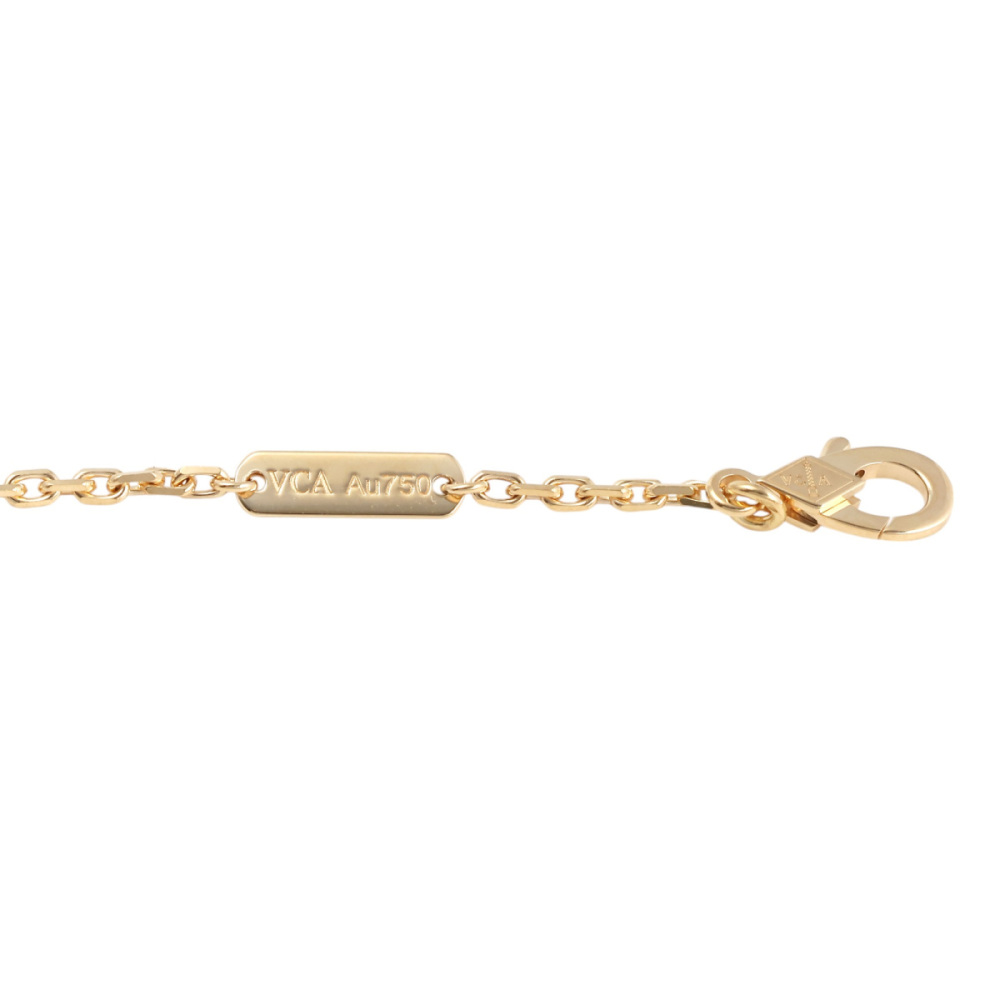 Van Cleef & Arpels Magic Alhambra Necklace 1 Motif 18K Yellow Gold Mother of Pearl VCARO49L00