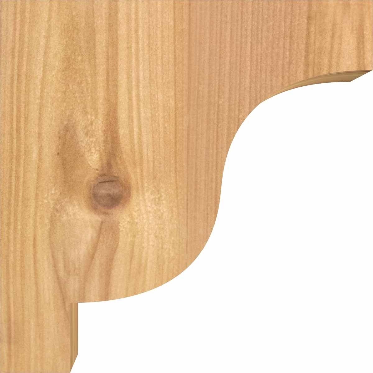 Ekena Millwork COR04X10X14NEW00SWR 3 1/2x22W x 10x22D x 14x22H Newport Smooth Corbel, Western Red Cedar