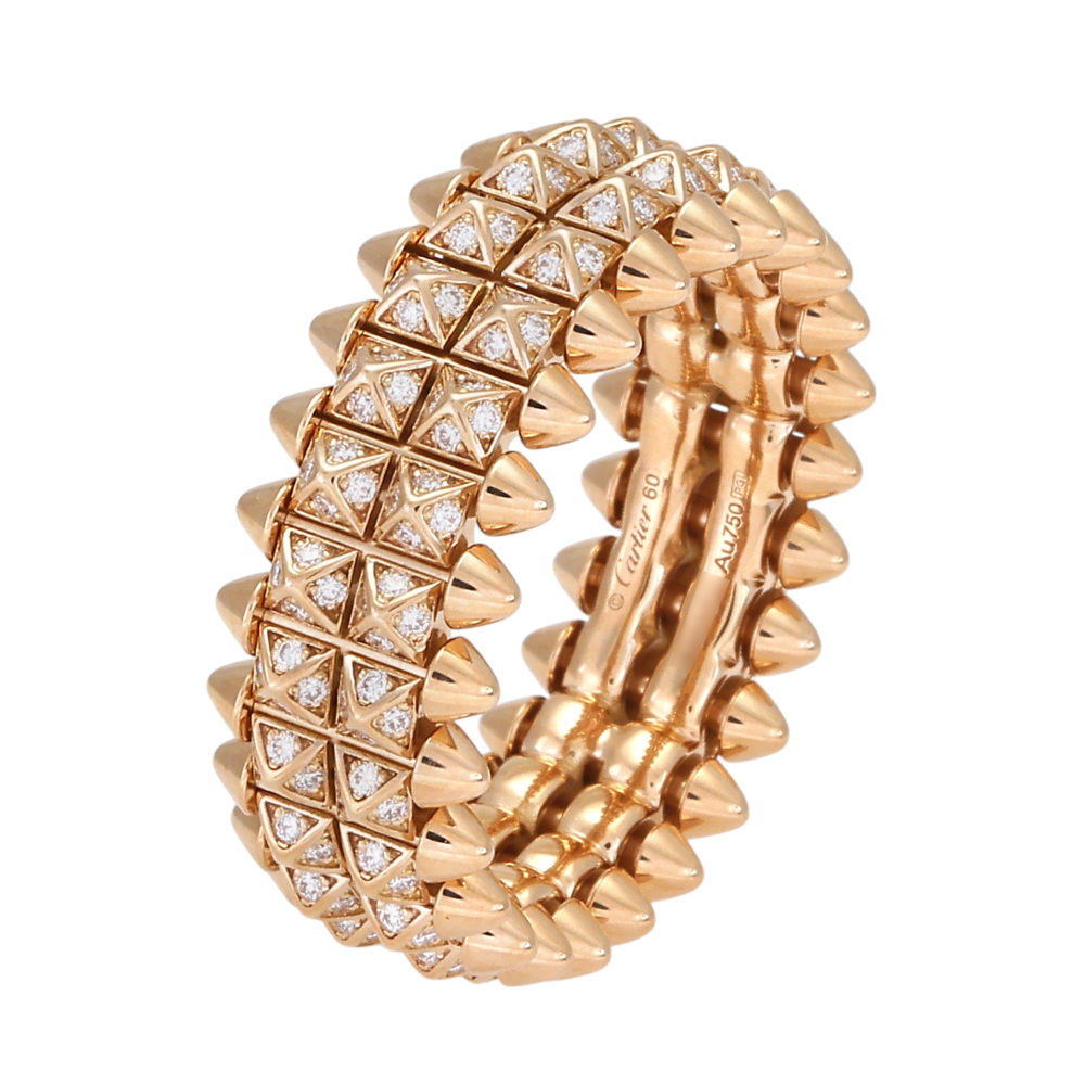 Cartier Crash Do Ring 18K Rose Gold Diamond B4237900