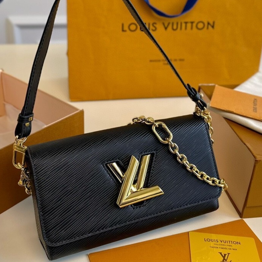 Louis Vuitton Twist West MM Black 9.3 Inches M24549