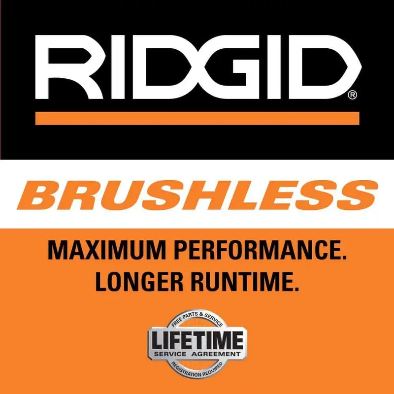 RIDGID R86047B-AC93044SBN 18V Brushless Angle Grinder – 4.5″ Paddle-Switch Model with Dual 4.0Ah Batteries, Charger, and Carry Bag