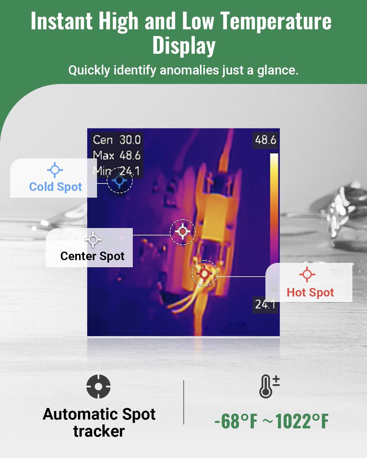 2026 Thermal Camera, Super Resolution 240 x 240, Thermal Imaging Camera with Pointer, 96 x 96 IR Resolution, 25 HZ Infrared Camera,-4°F to 1022°F, 50°FOV, 8h Battery Life Thermal Imager