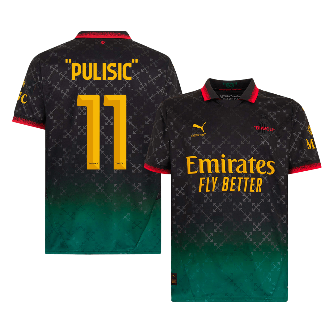PULISIC #11 AC Milan Fourth Away Soccer Jersey