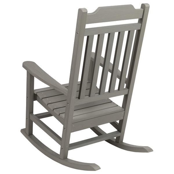 2 Pack AllWeather Faux Wood Rocking Chair