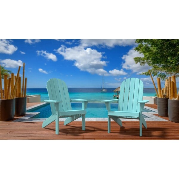 POLYTEAK Traditional Element Adirondack Chair,All Weather Poly Lumber