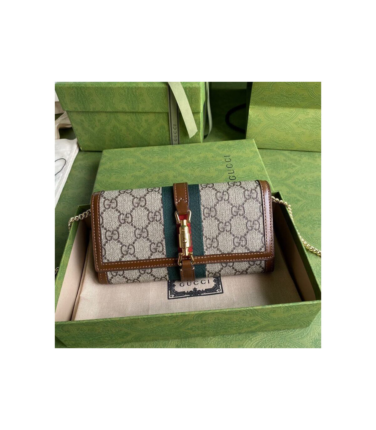 Gucci Jackie 1961 Chain Wallet 19cm