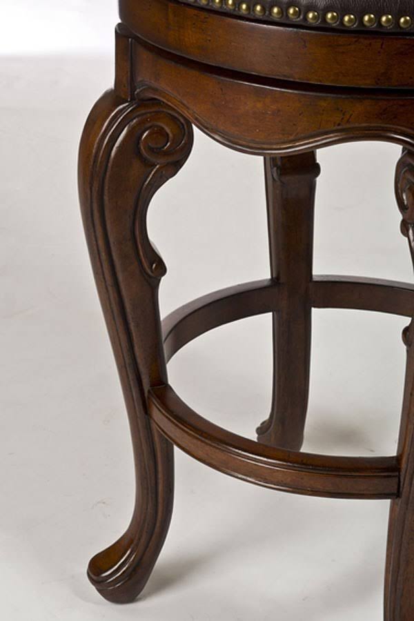 Hillsdale Furniture Burrell Swivel Counter Height Stool, Brown Cherry