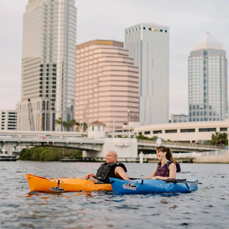 TUCKTEC 10-Foot Foldable Kayak – Pro Model in Dark Yellow