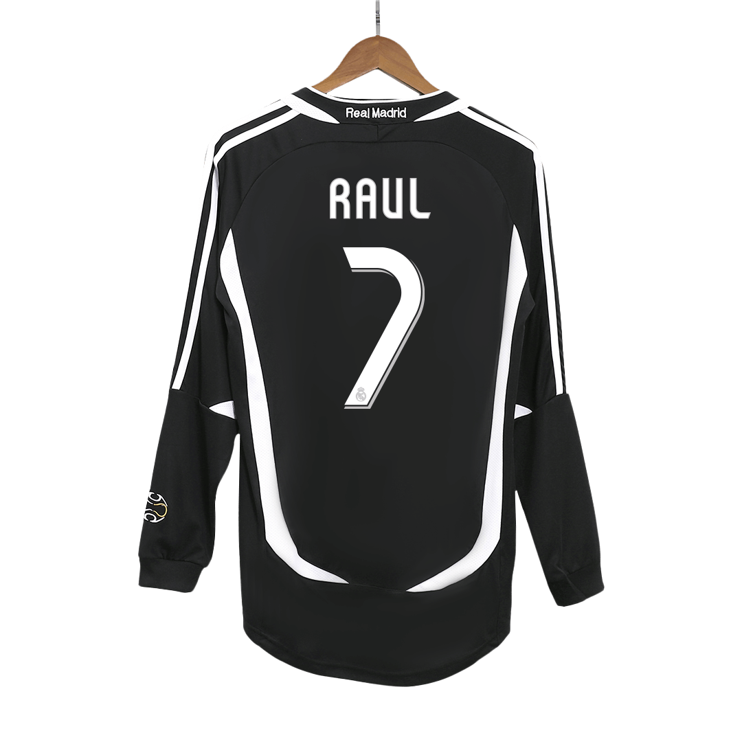 Retro Soccer Jersey RAUL #7 Real Madrid Away Long Sleeve 2006/07