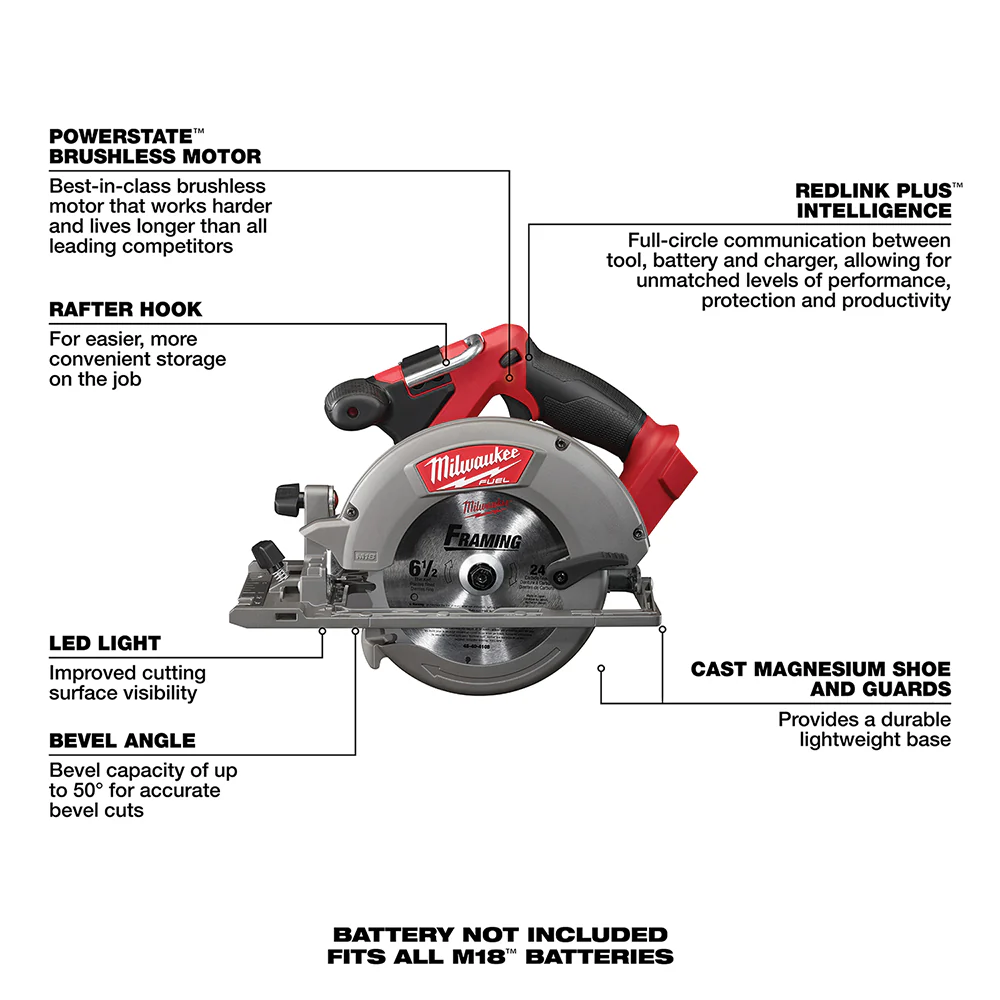 2026 Milwaukee 3697-27 M18 FUEL 18V 7 Tool Cordless Lithium-Ion Combo Kit