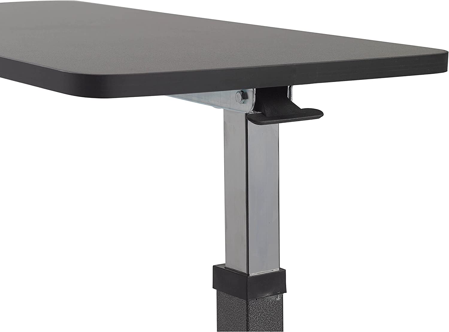 Drive Medical 13067 Non Tilt Top Overbed Table, Silver Vein