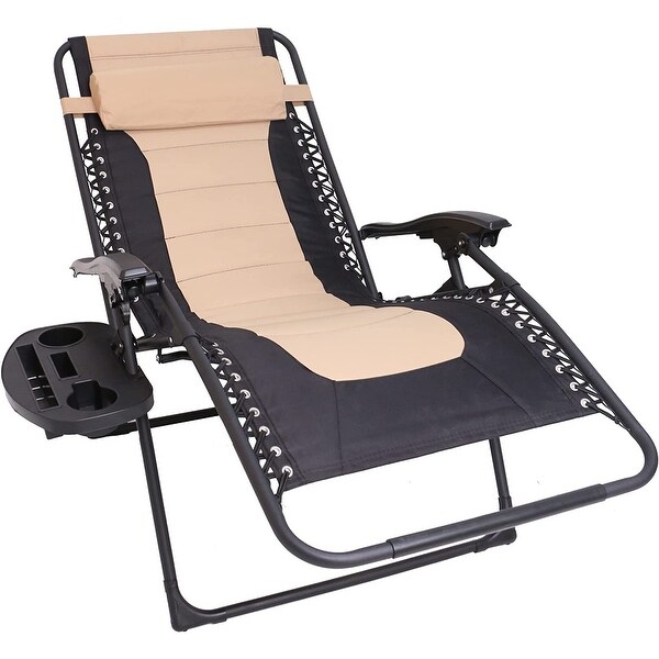 Outdoor Pool Patio Beach Yard Garden Oversized Padded Zero Gravity Chair