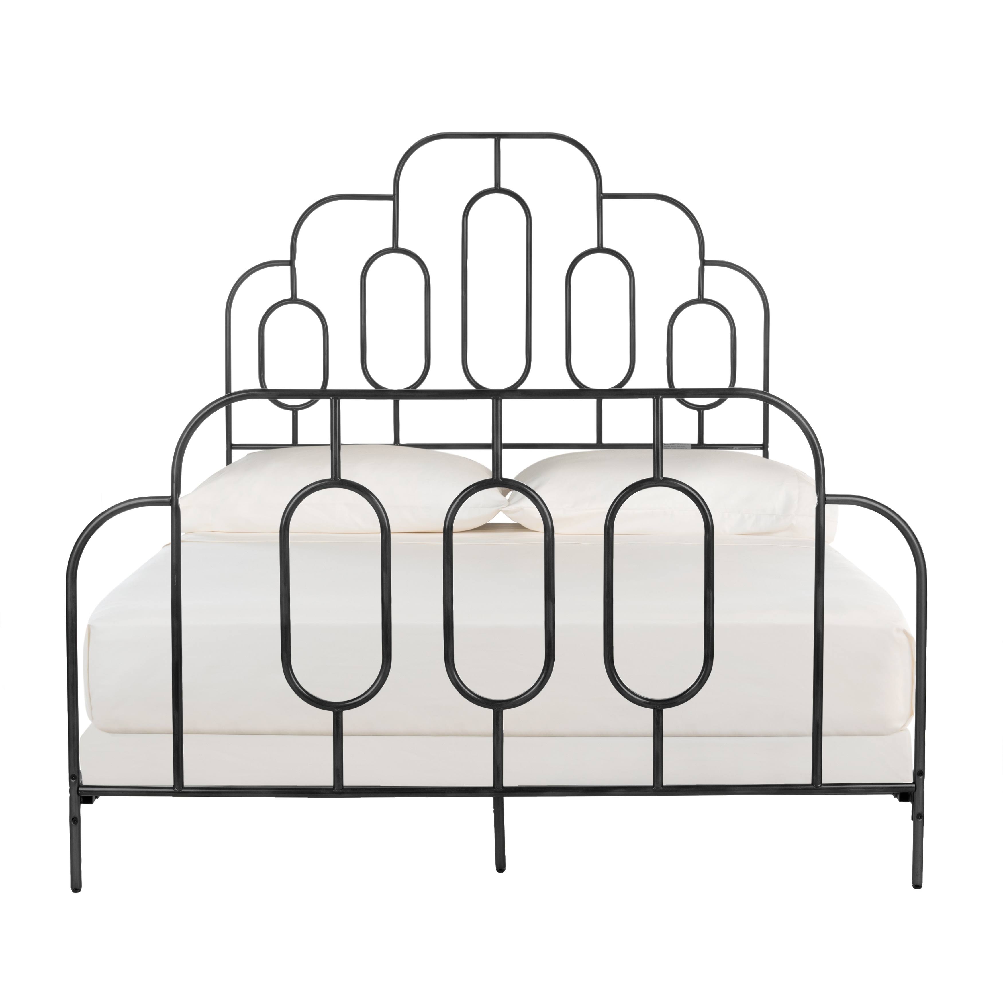 Safavieh Paloma Full Metal Retro Bed, White