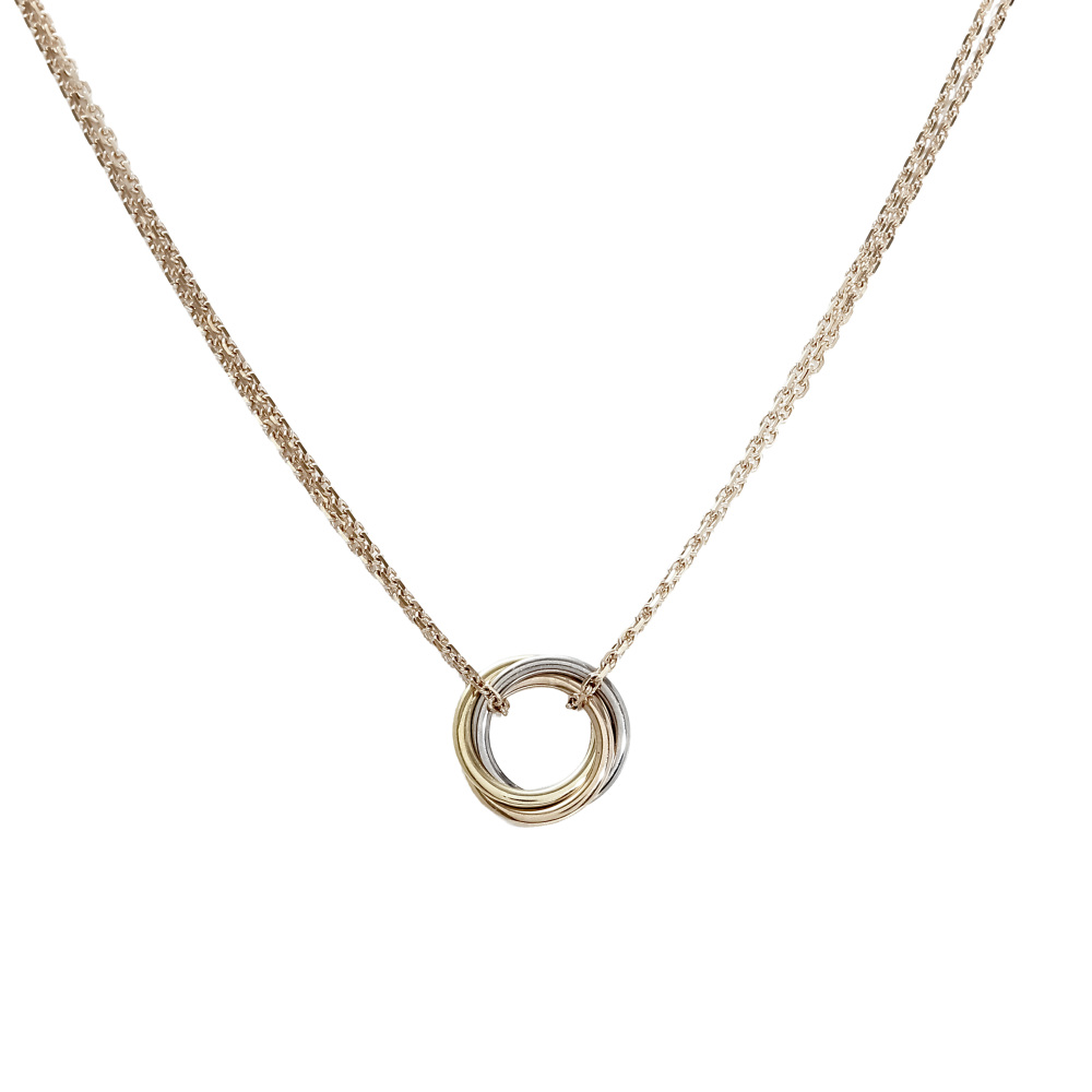 Cartier Trinity Necklace Tri-Gold B7218200