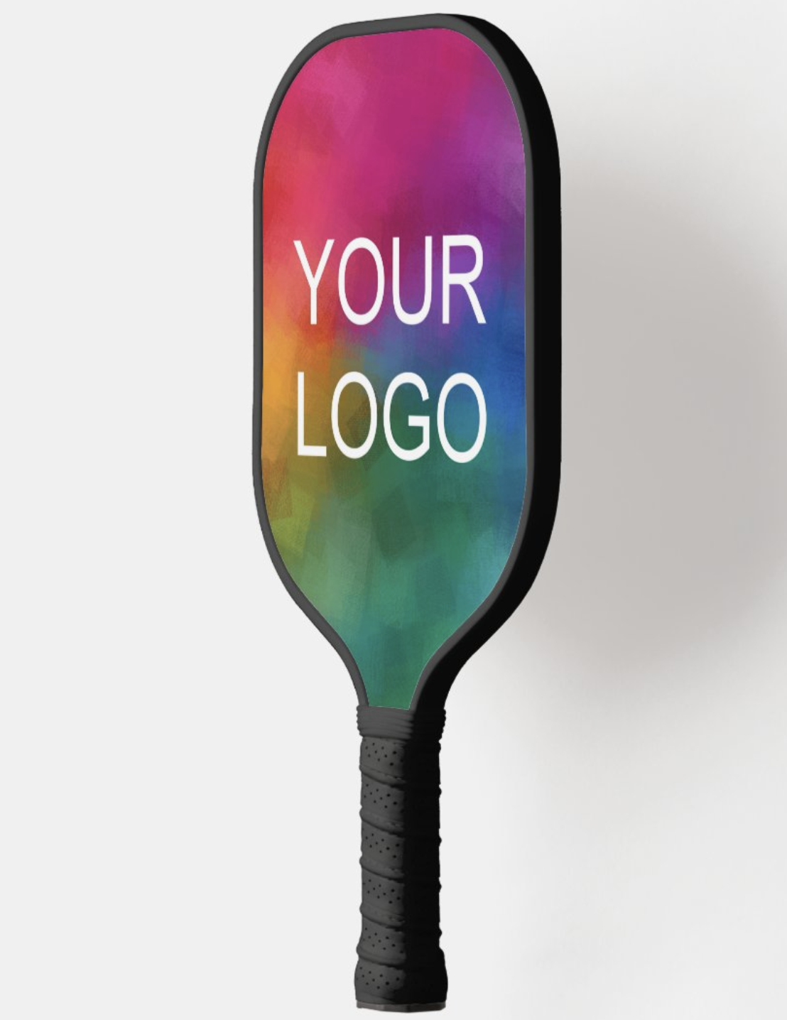 Hot pressed Personalized Custom Design pickleball paddle Carbon fiber T700 16mm core Black edge guard