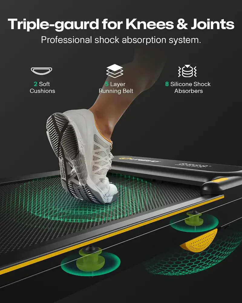 Urevo Strol 2E Folding Smart Treadmill – Dual LED Screens & 2-in-1 Design