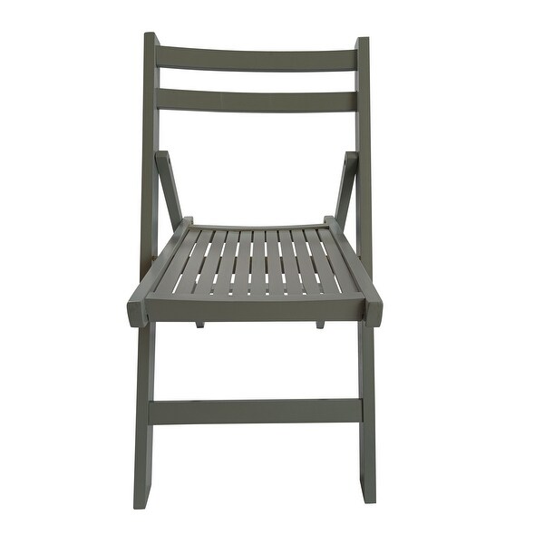 Furniture Slatted Wood Folding Special Event Chair ,Set of 4