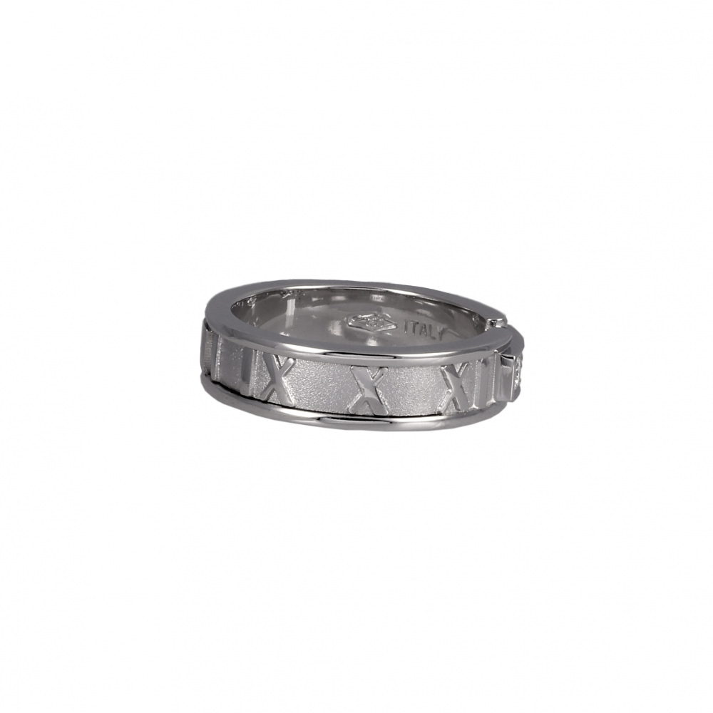 Tiffany & Co. Atlas 1995 3PD Ring 18K White Gold Diamond