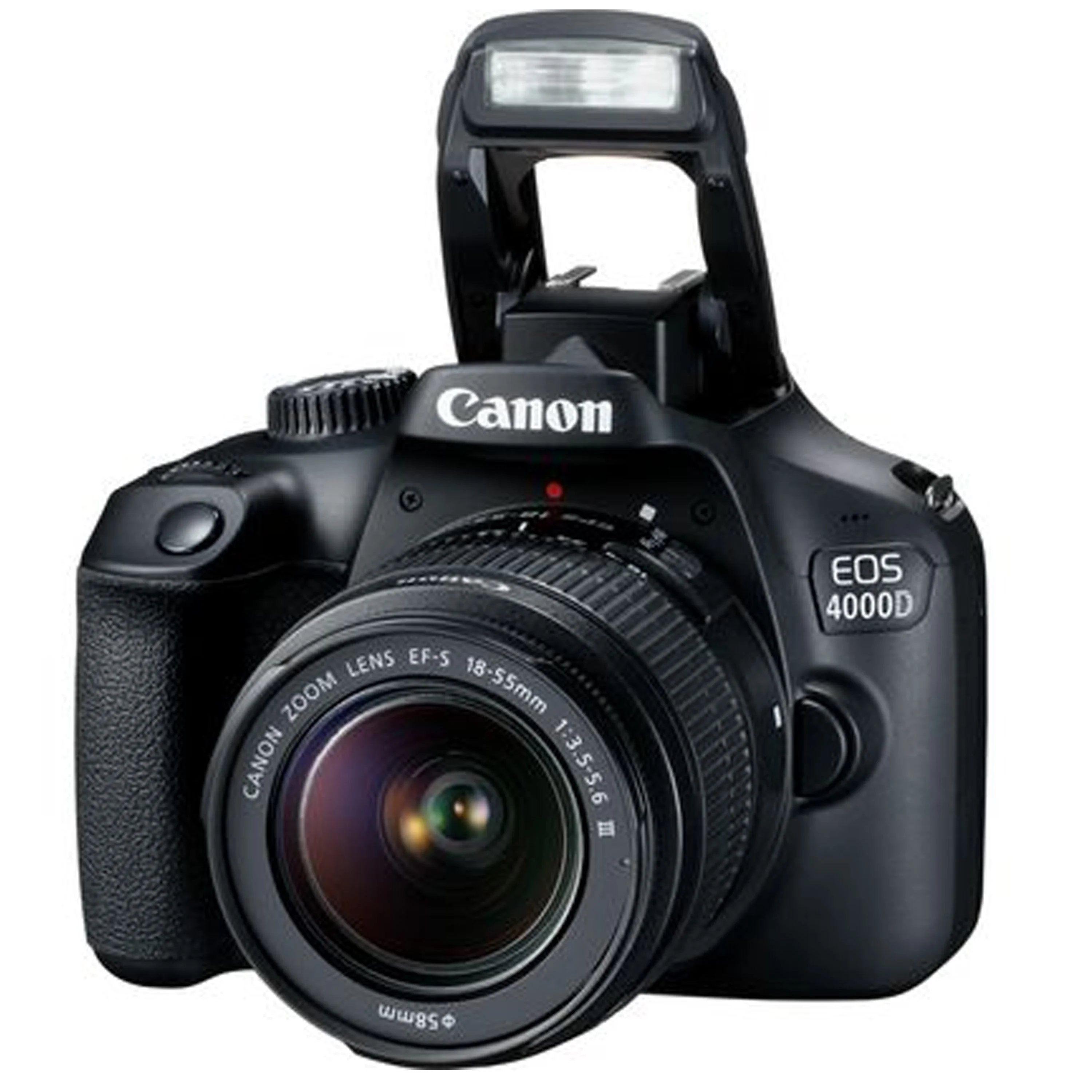Canon EOS 4000D / Rebel T100 DSLR Camera with 18-55mm f/3.5-5.6 Zoom Lens + 32GB Card, Tripod, Case, and More 18pc Bundle