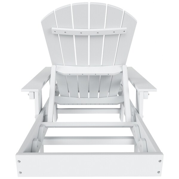 Polytrends Altura Poly EcoFriendly All Weather Reclining Chaise Lounge with Arms